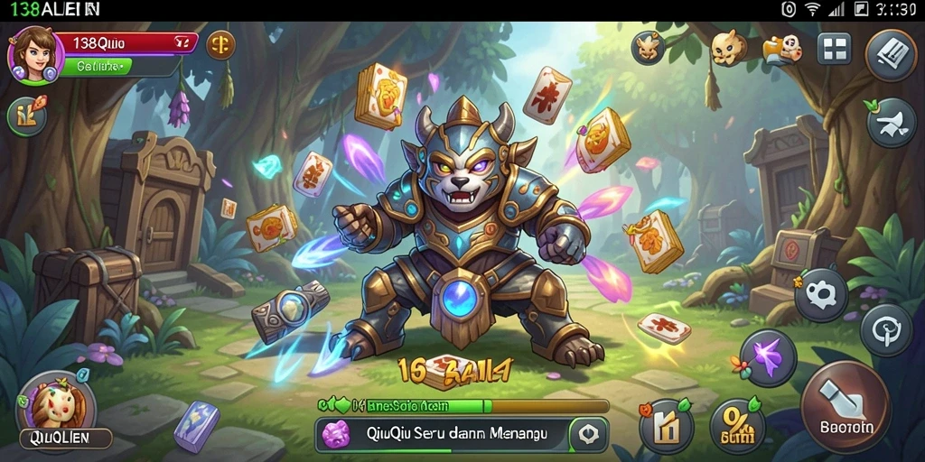 Screenshot permainan QiuQiu yang menunjukkan aksi seru di 138ALIEN.