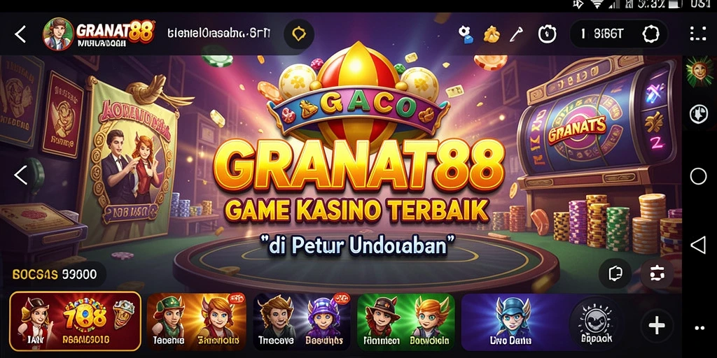 Screenshot gameplay menarik dari GRANAT88 dengan tampilan kasino yang memukau.