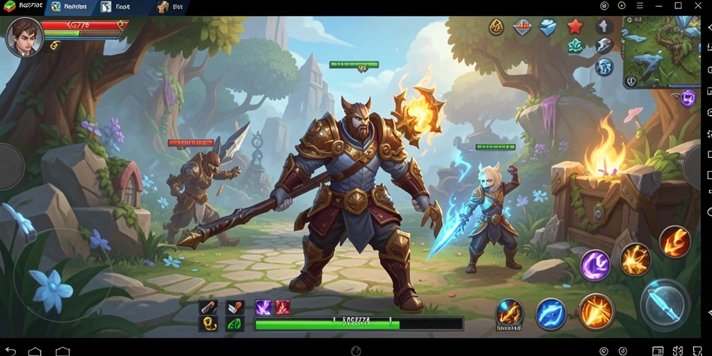 Tampilan aksi seru dalam gameplay ARPG KG778.