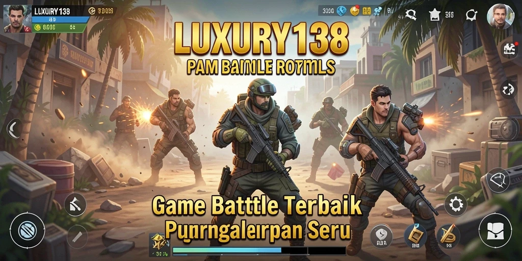 Tampilan gameplay <strong>LUXURY138</strong> yang mendebarkan dalam pertempuran Battle Royale.