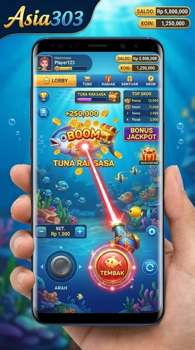Tampilan antarmuka utama asia303 yang sederhana dan mudah digunakan.
